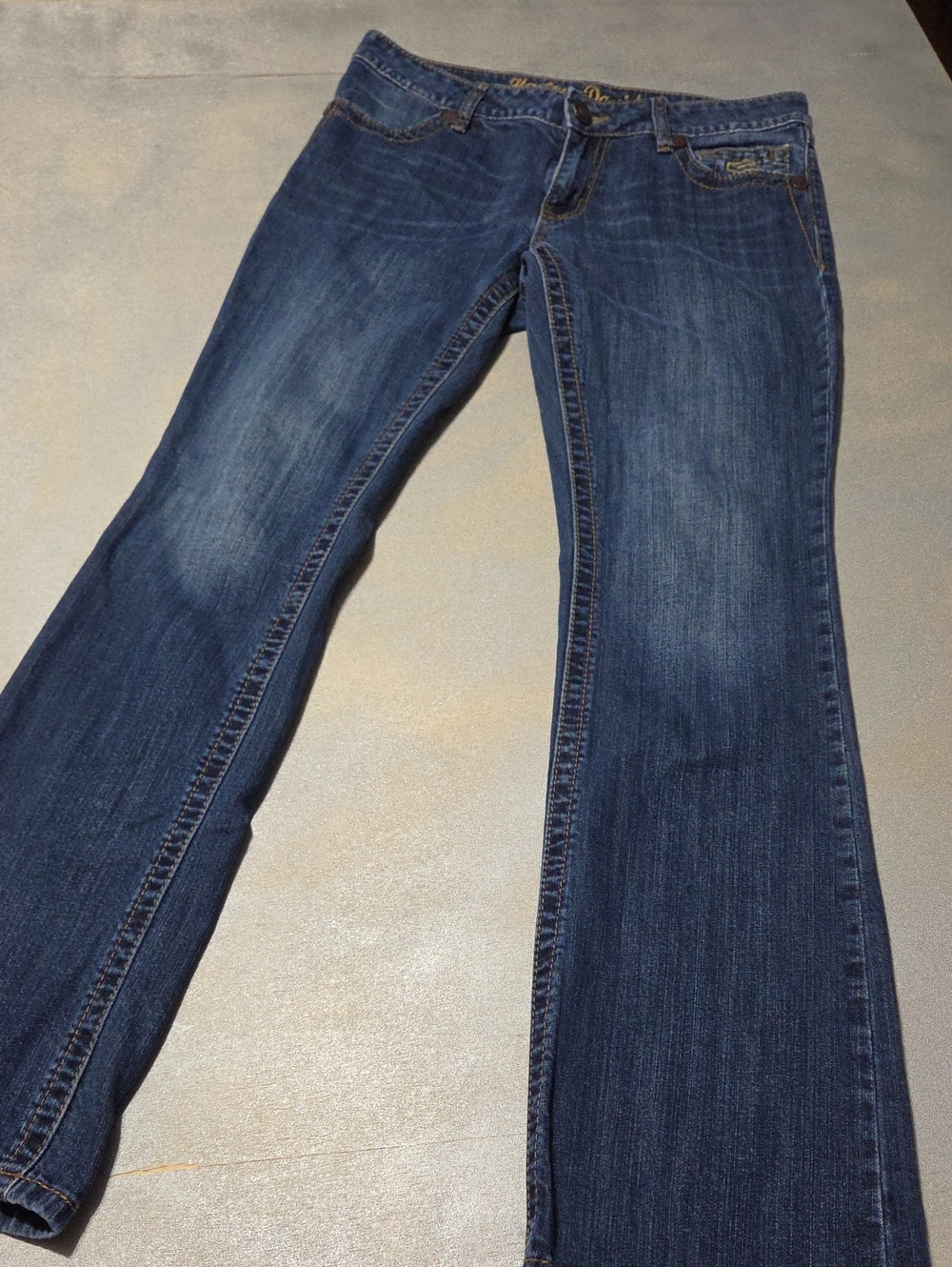 Harley-Davidson Women's Straight / Boot Leg Jeans - Dark Blue Denim